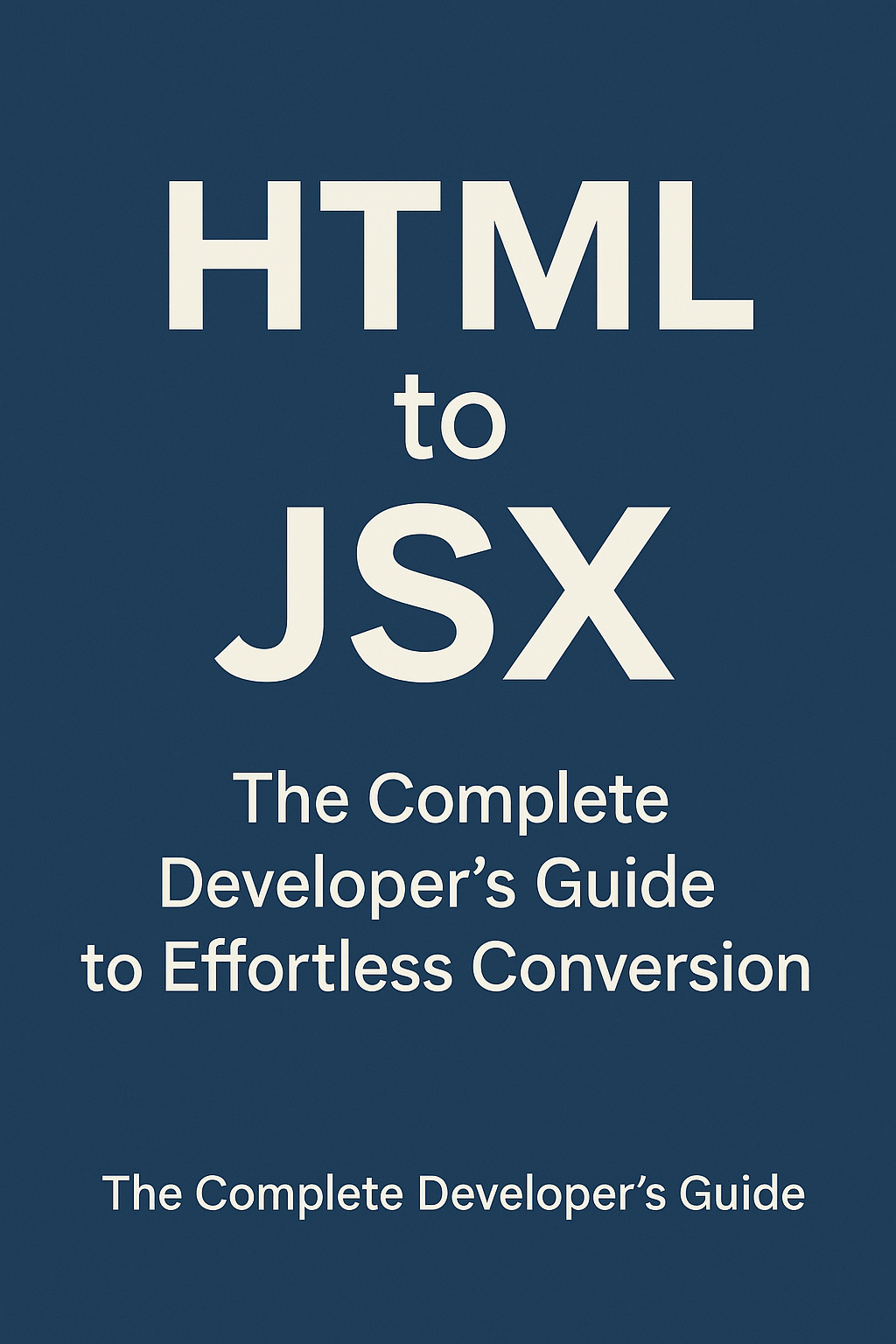 html to jsx